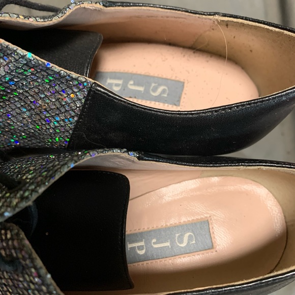 SJP Sarah Jessica Parker sparkly bootie heels - Picture 4 of 6